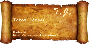 Tokos József névjegykártya